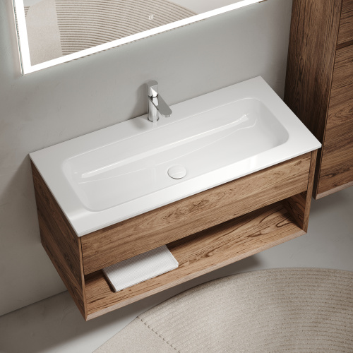 Тумба под раковину Sancos Marmi 1.0 MR1.0100ECH 99,5х44,5х52 настенная - фото 5